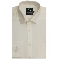 Plain Cream Shirt : Business