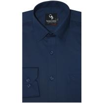 Plain Dark Blue Shirt : Business