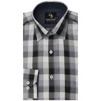 Checks Black Shirt : Business