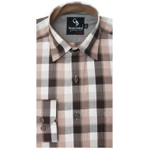 Checks Brown Shirt : Business