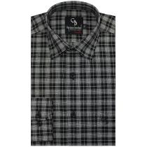 Checks Gray Shirt : Business