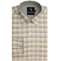 Checks Fawn Shirt : Business