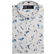 Print Gray Shirt : Party