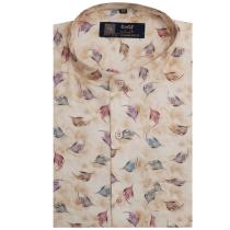 Print Brown Shirt : Party