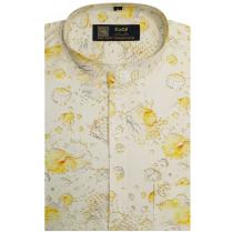 Print Orange Shirt : Party