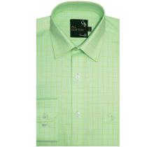 Checks Green Shirt : Business