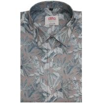 Print Brown Shirt : Ditto