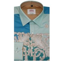 Print Blue Shirt : Ditto
