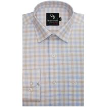 Checks Blue Shirt : Business