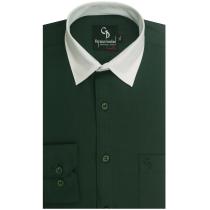 Selfdesign Dark Green Shirt : Business