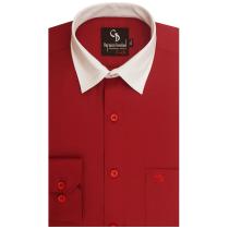 Selfdesign Maroon Shirt : Business