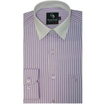 Stripes Mauve Shirt : Business