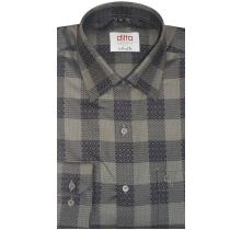 Checks Gray Shirt : Ditto