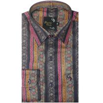 Print Purple Shirt : Party