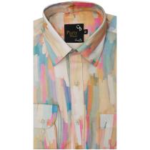 Print Green Shirt : Party