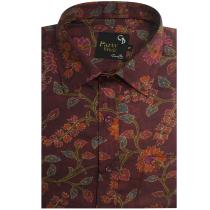 Print Maroon Shirt : Party