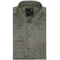 Print Green Shirt : Party