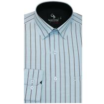Stripes Navy Blue Shirt : Business