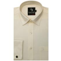 Self Design Cream Shirt : 