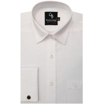 Self Design White Shirt : Business
