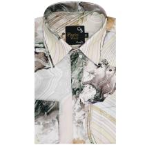 Print Green Shirt : Party