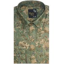 Print Green Shirt : Party