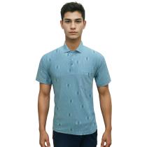 Print Blue T-shirt : Regular