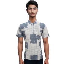 Print Blue T-shirt : Regular