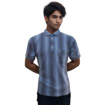 Print Blue T-shirt : Regular