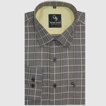 Checks Gray Shirt : Business