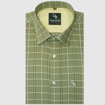 Checks Green Shirt : Business