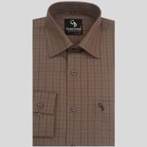 Checks Brown Shirt : Business