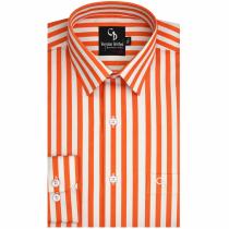 Stripes Peach Shirt : Business