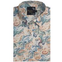 Print Peach Shirt : Party