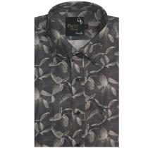 Print Gray Shirt : Party