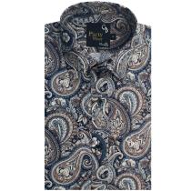 Print Brown Shirt : Party