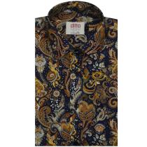 Print Blue Shirt : Ditto