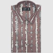 Print Brown Shirt : Ditto