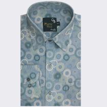 Print Gray Shirt : Party