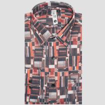 Print Brown Shirt : 