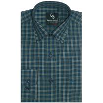 Checks Green Shirt : Business