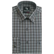 Checks Gray Shirt : Business