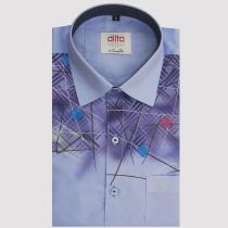 Handpainted Blue Shirt : Ditto