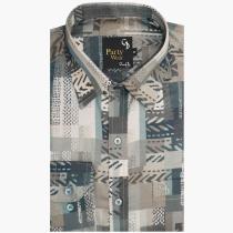 Print Gray Shirt : Party