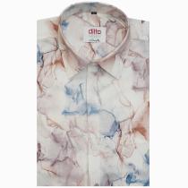 Print Peach Shirt : 
