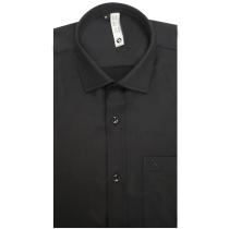 Plain Black Shirt : Slim