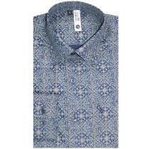 Print Blue T-shirt : Slim
