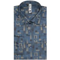 Print Green Shirt : Slim