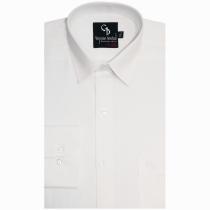 Self Design White Shirt : Business