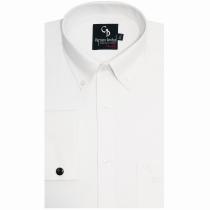 Self Design White Shirt : Business
